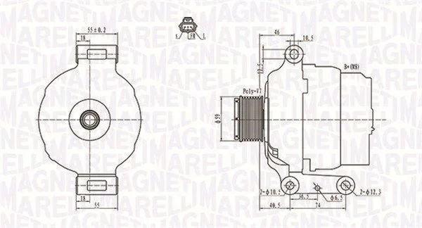 Alternador MAGNETI MARELLI 063731639010