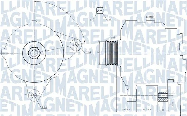 Alternador MAGNETI MARELLI 063731665010