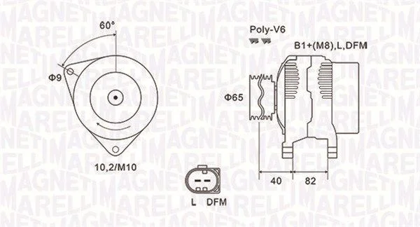 Alternador MAGNETI MARELLI 063731746010