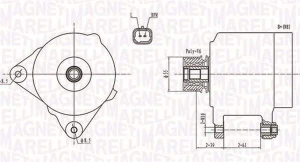 Alternador MAGNETI MARELLI 063731762010
