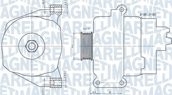 Alternador MAGNETI MARELLI 063731766010