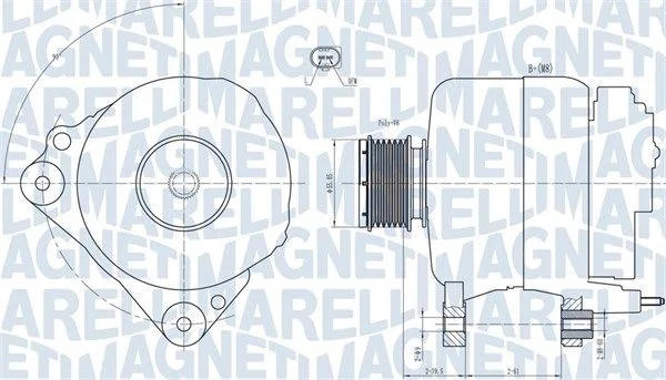 Alternador MAGNETI MARELLI 063731810010