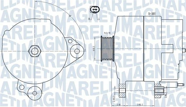 Alternador MAGNETI MARELLI 063731817010