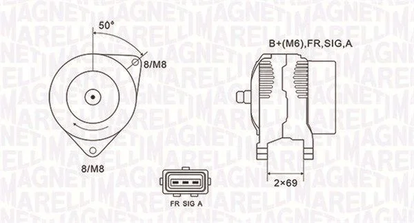 Alternador MAGNETI MARELLI 063731857010
