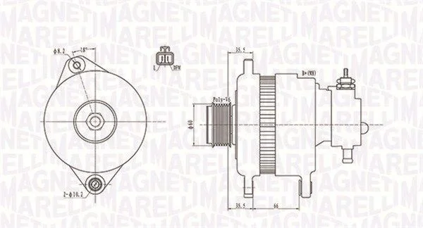 Alternador MAGNETI MARELLI 063731900010
