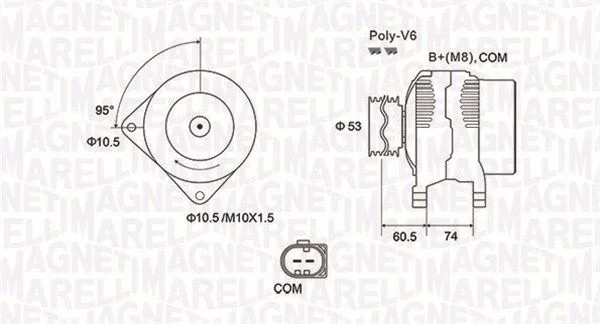 Alternator MAGNETI MARELLI 063731905010