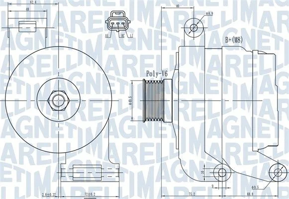 Alternador MAGNETI MARELLI 063731931010