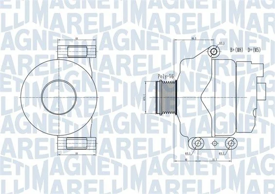 Alternador MAGNETI MARELLI 063731934010
