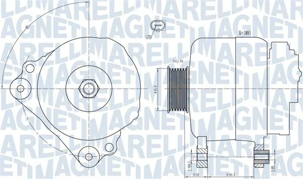 Alternador MAGNETI MARELLI 063731992010