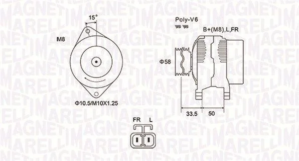 Alternador MAGNETI MARELLI 063732020010