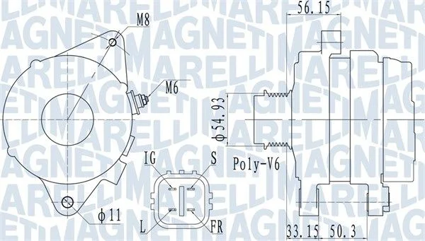 Alternador MAGNETI MARELLI 063732027010
