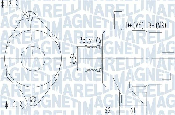 Alternador MAGNETI MARELLI 063732049010
