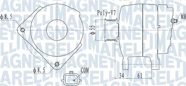 Alternador MAGNETI MARELLI 063732054010