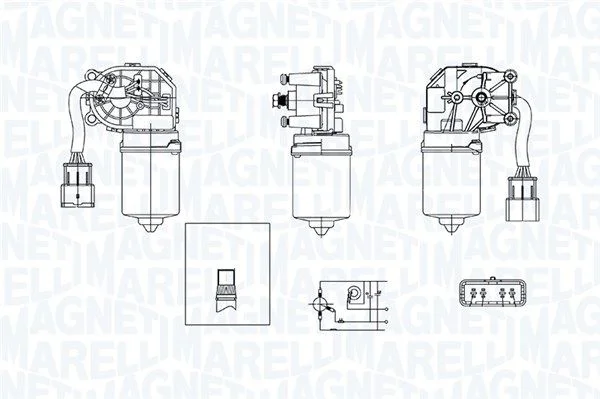 Motor do Limpa-parabrisas MAGNETI MARELLI 064370900010