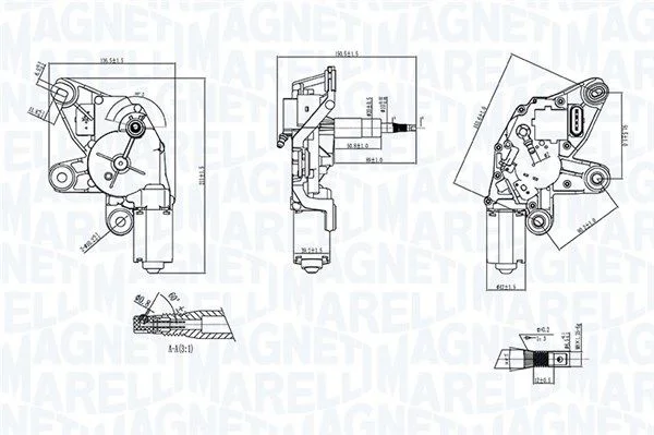 Motor do Limpa-parabrisas MAGNETI MARELLI 064371100010