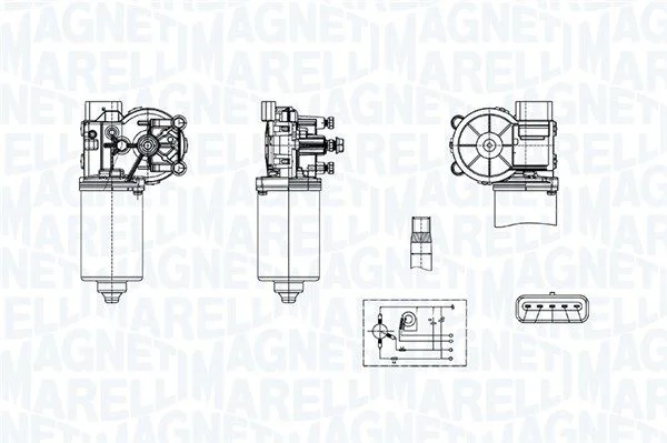 Motor do Limpa-parabrisas MAGNETI MARELLI 064376500010