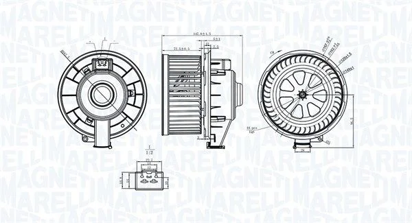 Ventoinha interior MAGNETI MARELLI 069412253010