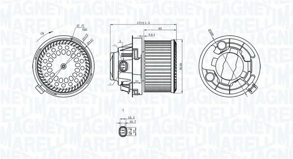 Ventoinha interior MAGNETI MARELLI 069412258010