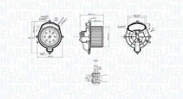 Interior Blower MAGNETI MARELLI 069412266010