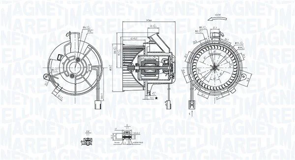 Ventoinha interior MAGNETI MARELLI 069412290010