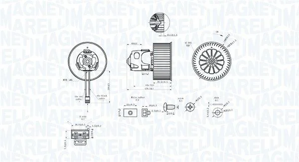 Ventoinha interior MAGNETI MARELLI 069412344010