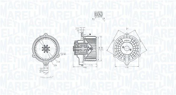 Ventoinha interior MAGNETI MARELLI 069412384010