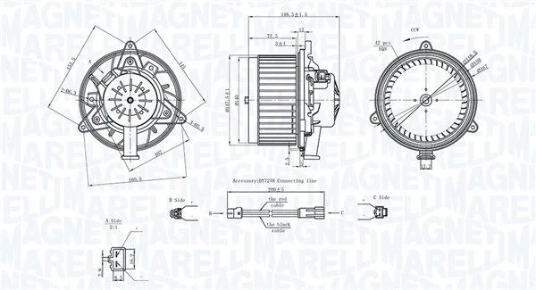 Ventoinha interior MAGNETI MARELLI 069412742010