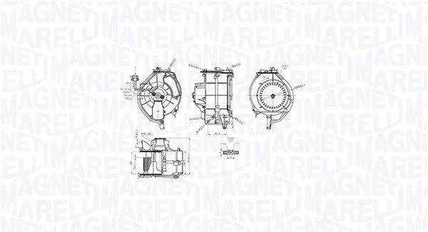 Interior Blower MAGNETI MARELLI 069412759010