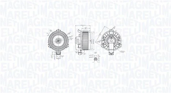 Interior Blower MAGNETI MARELLI 069412762010