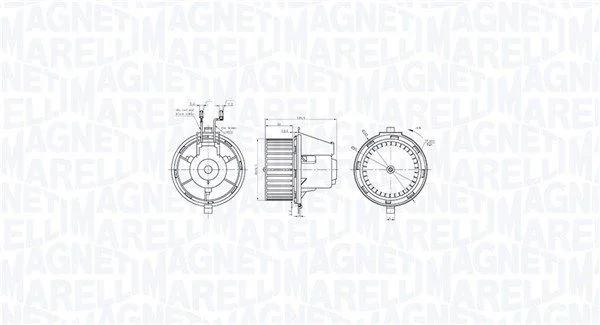 Ventoinha interior MAGNETI MARELLI 069412770010