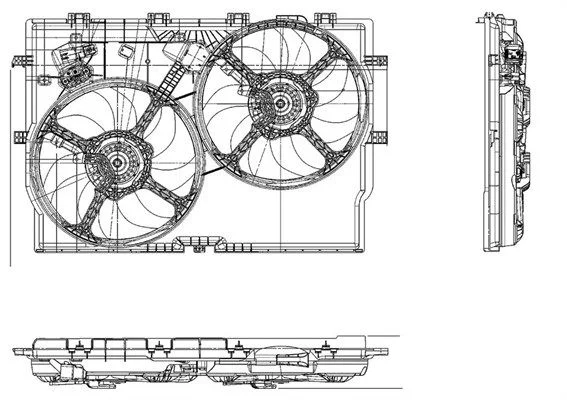 Fan, engine cooling MAGNETI MARELLI 069422578010