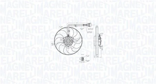 Fan, engine cooling MAGNETI MARELLI 069422847010