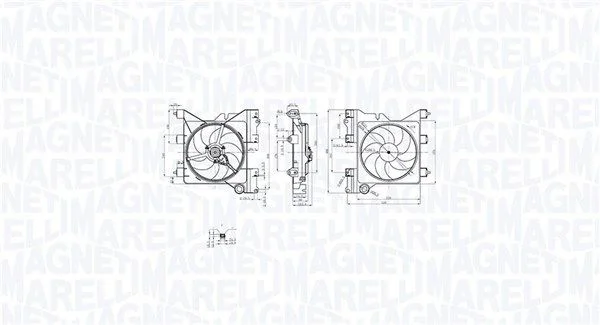Ventilador, refrigeração do motor MAGNETI MARELLI 069422852010