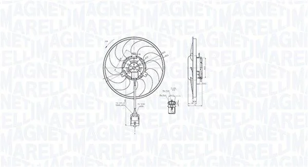 Fan, engine cooling MAGNETI MARELLI 069422860010