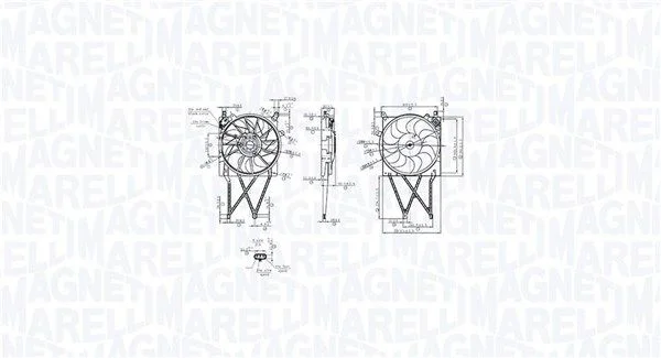 Fan, engine cooling MAGNETI MARELLI 069422862010