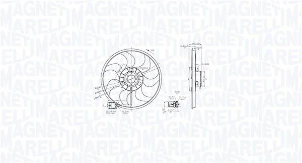 Fan, engine cooling MAGNETI MARELLI 069422864010