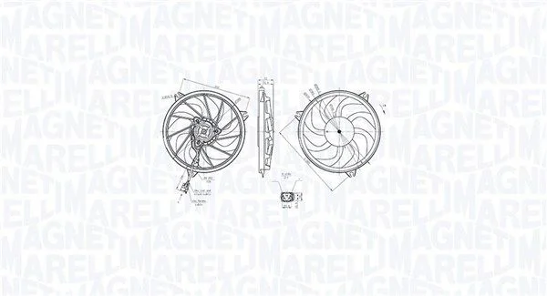 Fan, engine cooling MAGNETI MARELLI 069422865010