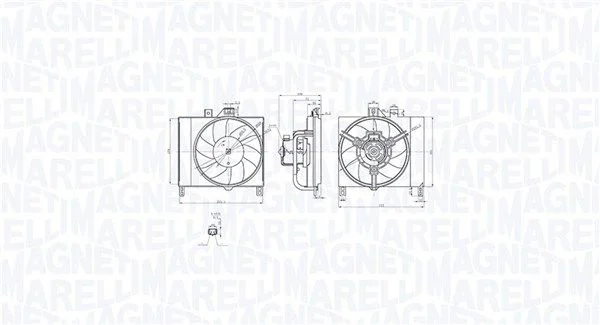 Ventilador, refrigeração do motor MAGNETI MARELLI 069422873010