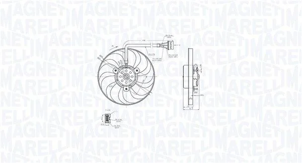 Ventilador, refrigeração do motor MAGNETI MARELLI 069422883010