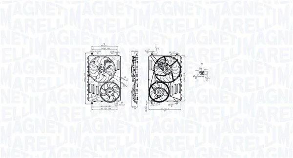 Ventilador, refrigeração do motor MAGNETI MARELLI 069422884010
