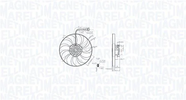 Ventilador, refrigeração do motor MAGNETI MARELLI 069422886010