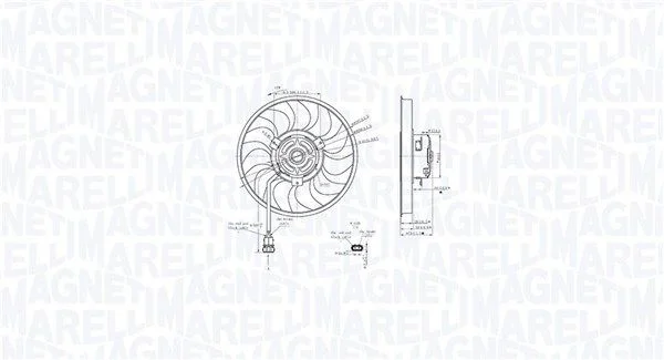 Fan, engine cooling MAGNETI MARELLI 069422888010