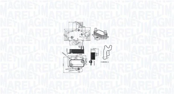 Arrefecedor de óleo, óleo do motor MAGNETI MARELLI 350300000400