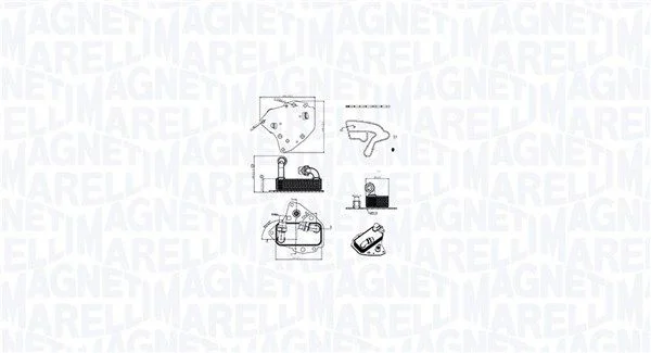 Arrefecedor de óleo, óleo do motor MAGNETI MARELLI 350300000700