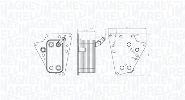 Arrefecedor de óleo, óleo do motor MAGNETI MARELLI 350300001500