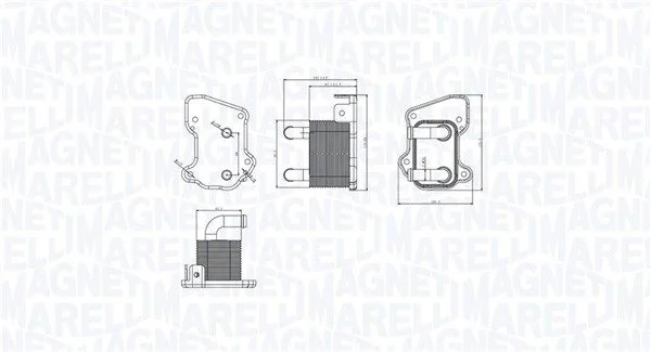 Arrefecedor de óleo, óleo do motor MAGNETI MARELLI 350300002200
