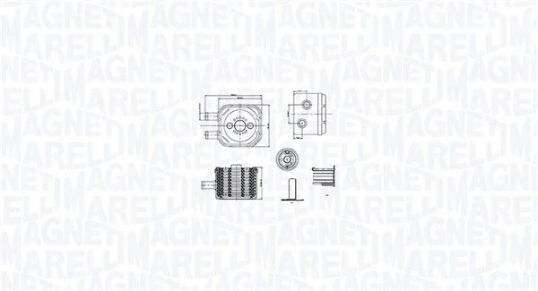 Arrefecedor de óleo, óleo do motor MAGNETI MARELLI 350300003500
