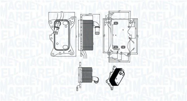 Arrefecedor de óleo, óleo do motor MAGNETI MARELLI 350300006300