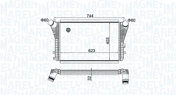 Intercooler MAGNETI MARELLI 351319204050