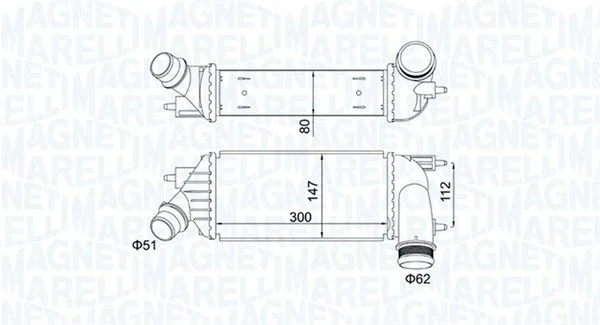 Intercooler MAGNETI MARELLI 351319204140